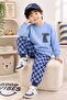 Dama Patterned Cotton Trousers and Sweatshirt 2-Piece Set - 2