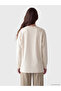 Embroidered Soft Touch Women's Sweatshirt Tunic - 4