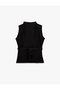 Slim Fit Tie-Detail High Neck Sleeveless Lycra Blouse - 5