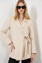 Women's Side-Tie Blazer Jacket 1590 - Beige