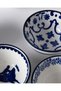 Reve bleu ellis oval tobacco set - 16 cm - blue/white - 6