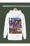 Lionel Messi Printed Cotton Long Sleeved 3-Yarn Hooded Sweatshirt