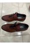 Burgundy Men's Shoes with Real Leather Inside and Out and Laces - 3