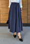 Women's Flowy Modal Fabric Long Crinkled Skirt - 6