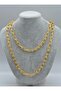 Long necklace - gold color - - 3