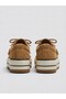 26K366-1 Genuine Leather Accessory-Detail Platform Sole Fleece Sneaker for Women - 3