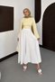 Women's High Waist Flowy Tencel Fabric Wide Leg Pants Skirt