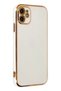 Apple iphone 12 case volet silicone - white