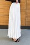 Women's Flowy Modal Fabric Long Crinkled Skirt - 4
