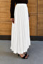 Women's Flowy Modal Fabric Long Crinkled Skirt - 5