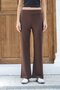 Brown Women's Modal Sweatpants with Elastic Waist and Wide Legs