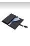 Women's Large Size Black Wallet with Buckle - 5