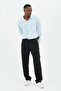 Plus Size Side Stripe Men's Black Baggy Pants S-12Xl - 7