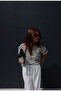 Zipper Collar Detailed Striped Long Sleeve Knitwear - 2