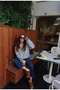 Zipper Collar Detailed Striped Long Sleeve Knitwear
