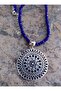 Special Design Jade Natural Stone and Hematite Natural Stone Necklace - Blue - - 2