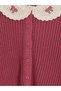 Baby Collar Embroidered Girl's Cardigan (W6) - 2
