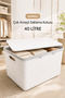 40 L Storage Box with Lid Multi-Purpose Plastic Organizer Organizer Box