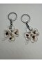 Epoxy Shell Star Stone Lucky Ladybird Keychain - 3