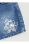 Trendlucky Girls' Jean Shorts with Flower Detail - 2