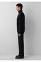 Black Men's Sweatshirt with Semi-Zipper M0S20027-900 - 4