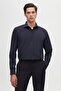 Ds Damat Slim Fit Navy Blue/Light Blue Italian Collar Easy-Iron 2-Piece Shirt - 2