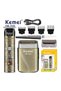 KM-1538 Professional Hair Trimmer/Shaver – Metal Body, Dual-Use Blade, LCD Display, 60–110 Min Runtime, 600mAh Battery multicolour