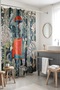 Green Elephant Patterned Bathroom Curtain, Shower Curtain, Bathtub Curtain 175X200Cm - 5