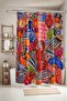 Lobster and Fish Patterned Bathroom Curtain, Shower Curtain, Bathtub Curtain 175X200Cm - 2