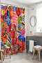 Lobster and Fish Patterned Bathroom Curtain, Shower Curtain, Bathtub Curtain 175X200Cm - 5