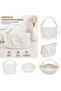 Selene Pearl Antique Period 3D Design Women's Shoulder Bag – White - 4