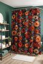 Autumn Violets Patterned Bathroom Curtain, Shower Curtain, Bathtub Curtain 175X200Cm - 4
