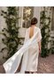 Chiffon Bridal Cape 300 cm |   Transparent Wedding Dress Cape |   Long Bridal Cape |   Elegant Wedding Cape - 4
