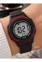 Sports Digital Women's Watch, Black Silicone Band, Pool and Sea Use, Alarm, Stopwatch, Calendar, Stylish Gift Package - 2