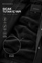 Men's Black Water and Wind Resistant Fur Lined Hooded Large Pocket Zippered Winter Outdoor Coat - 8