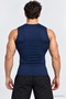 Basic Men's Compression Zero Sleeve Sleeveless Athlete Tank Top Body Fitting Sports Athlete Tank Top Flexible - 2