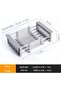 Expandable SS Dish Rack & Kitchen Sink Drain Basket Adjustable Over Sink Drying Rack - 3