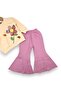 Baby Girl Floral and Ladybug Themed 2-Piece Stylish Set with Spanish Flared Pants for 6-9-12-18-24 Months - 6