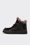 Genuine Leather Fur Brown Floater Brown Suede Women's Thick Sole Boots 393Kza01 - 2