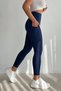 Women's High Waist Gathering Double Pocket Leggings Fitness Leggings 6003 - 5