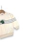Baby Boy Seasonal Dinosaur Printed 2-Piece Baby Set with Striped Detailed Gray Pants - 5