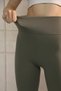 Women's High Waist Leg Shaping Push up Belize Leggings 6005 Khaki - Premium Series - 7