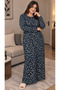 Women's Dress - Comfortable Fit - Plus Size - Patterned - Oversized - Viscose