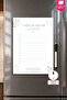 Metal - Floral To-Do List, Writable and Erasable with Magnetic Pen