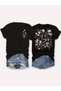 Casual Floral Print T-Shirt for Women - Soft Rayon Blend, Round Neck