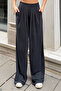 Women's Cupra Modal Pleated Wide Leg Casual Pants 6006 Anthracite - Premium Series - 2