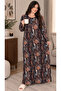 Women's Dress - Comfortable Fit - Plus Size - Patterned - Oversized - Viscose - 2