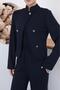 Women's Crop Jacket and Athlete Top Comfortable Cut 3-Piece Set - 6