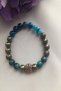 Certified 8 mm Pyrite, Apatite, Agate Natural Stone Bracelet - 2