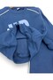 Boy's Winter 3-Thread Ribbed Never Printed Top and Bottom Tracksuit Set for Ages 2-3-4-5-6 - 7